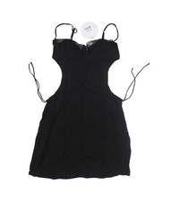 Princess Polly Hazel Cut Out Mini Dress Womens 4 Black Sweetheart Lace Strappy