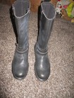 NEW Harley Davidson Black Leather 4 Zipper Boots Size 9 M USA 13