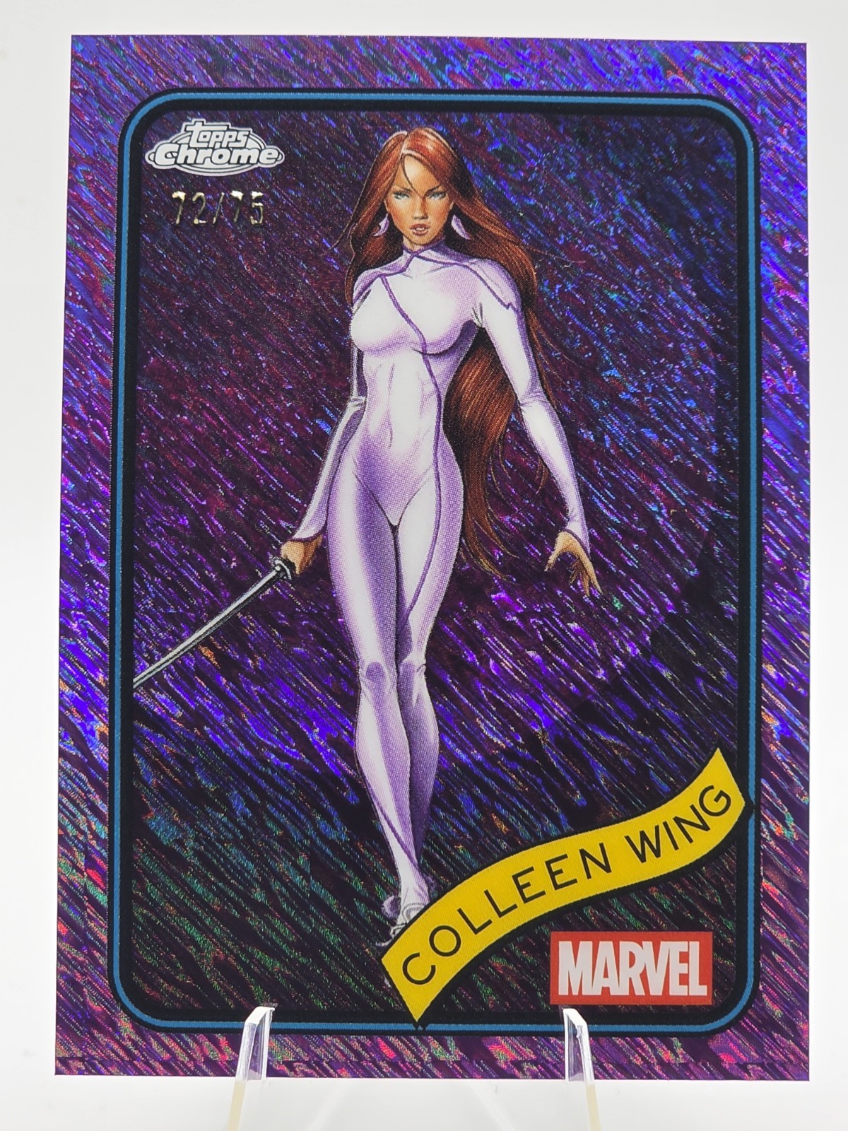 Colleen Wing Purple Shimmer Refractor 72/75 2025 Topps Chrome Marvel