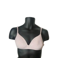 Victoria's Secret T-Shirt Lightly Lined Wireless Heathered Pink Bra Size 32B