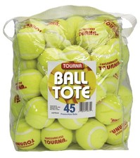 Pressureless Tennis Balls with Vinyl Tote for Training 45 Pcs