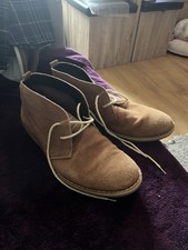 Matalan Retail Men’s Vintage Distressed Real Suede Ankle Boots Size UK  9