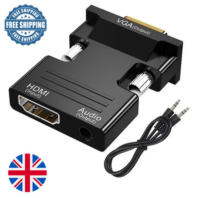 HDMI zu VGA Adapter 1080P Konverter HDMI Buchse zu VGA Stecker Kabel
