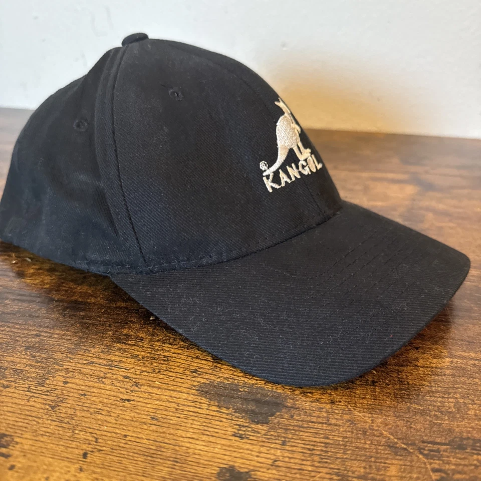 Boné Kangol preto beisebol cor flexfit hip hop tamanho grande - Imagem 2 de 4
