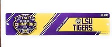 LSU Tigers 2019 National Champions Bumper Sticker Flat Vinyl Decal Auto Home...