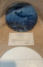 Lahaina Seaflight The Danbury Mint Underwater Paradise Plate  N6444 COA 