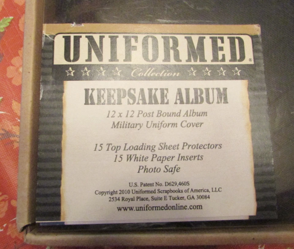 Новый в коробке Униформа Альбом для Скрапбукинга Америки Памятка США Военный Флот-Фото Сейф - Изображение 2 из 4