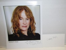 Nancy Fish Autographed Picture & Index Card, ...