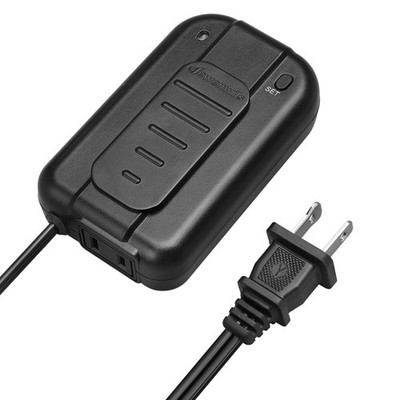 DEWENWILS Foot Slide Plug-In Dimmer Switch for Lamp 6.6 ft Extension Cord Black