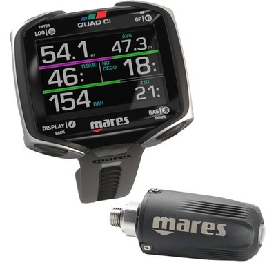 Mares Quad Ci Dive Computer with LED Tank Module 2.0 Transmitter