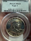 1956 Proof Franklin Silver Half Dollar PCGS PR68 Type 1 Older Holder