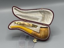 Lee Van Cleef Pipe  BLOCK MEERSCHAUM-NEW-HAND CARVED W Case-tamper#480