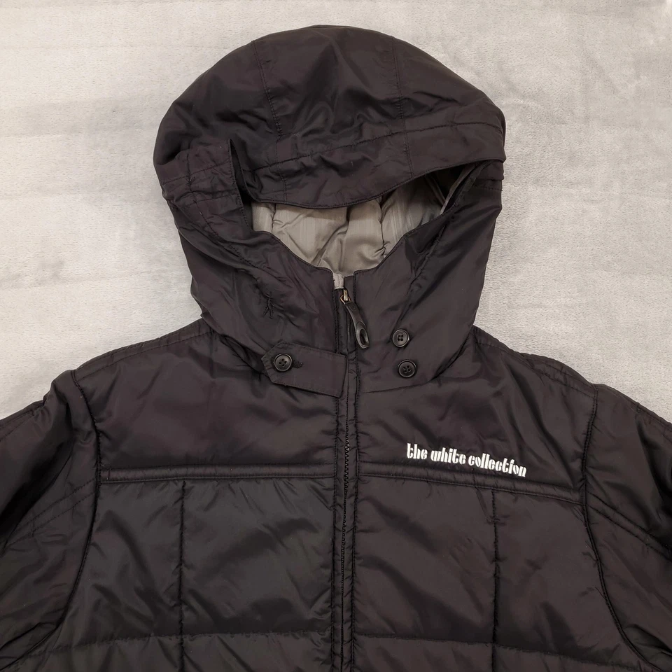 Chaqueta Burton Para Hombre Pequeña Negra The White Collection Puff The Magic Snowboard Foto 2 de 4