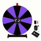 WinSpin 24" Display Prize Wheel Black & Purple Modular Custom Tabletop 12 Slots — photo 1