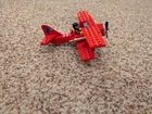 LEGO Town: Eagle Stunt Flyer red airplane biplane vintage 100% w/ Instructions