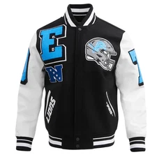 Pro Standard - NFL Detroit Lions Mashup Men's Rib Wool Varsity Jacket