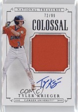 2015 National Treasures College Colossal Signatures /99 Tyler Krieger Auto 13st