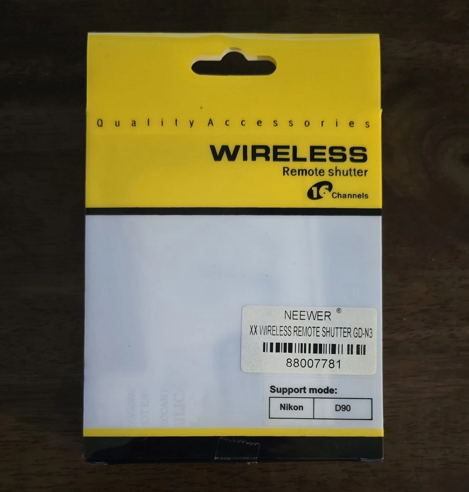 Obturador remoto inalámbrico Neewer modelo GD-N3R (16 canales) Nikon D90 Foto 2 de 3