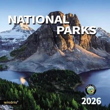 2026 Wall Calendar National Parks Nov 2025–Dec 2026, 12" x 24" Scenic Views
