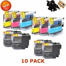 10PACK NEW LC20E LC20EBK/C/M/Y Ink Cartridge fit for Brother MFCJ985DW J5920DW