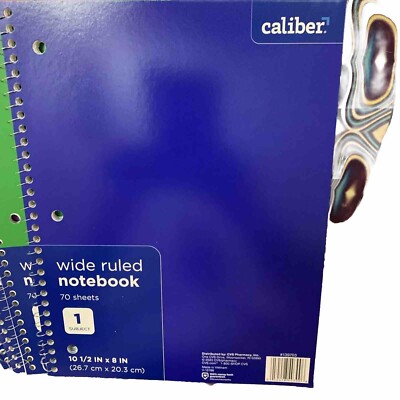 Paper Junkie 6-Pack Spiral Bound 5x7 Notebooks – Lined Journals – 6 Geometric Designs – Office Supplies-713131