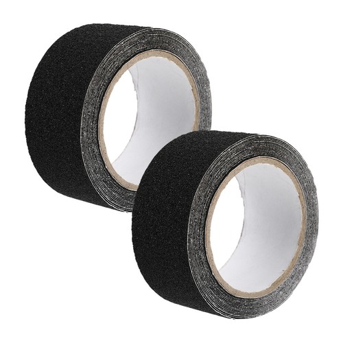 2 Rolls Non-slip Tape Anti-Slip Traction Treads Black Matte for Outdoor