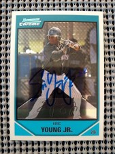 2007 Bowman Chrome Eric Young Jr. In Person Autograph