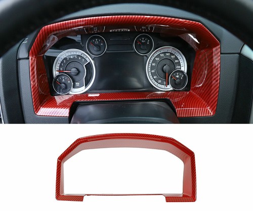 Red Carbon Fiber Full Interior Window Lift Trim Cover for Charger Ram 2011-2017 - Foto 11 di 11