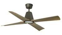 Energiesparender Deckenventilator Fernbedienung Typhoon Braun Outdoor LED Licht