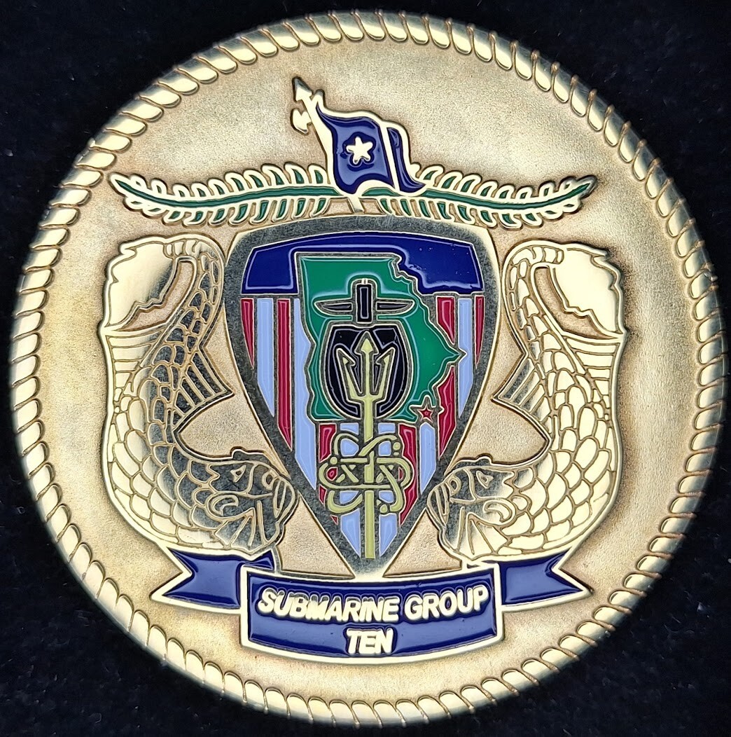 Navy Submarine Group 10 CPO Chief Challenge Coin