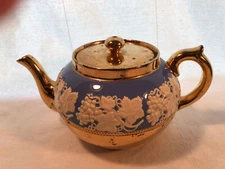 Gibson's Copper Luster 5 Inch Tea Pot  Illegible Mark England