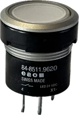 eao 84-8511.9620 White Push Button Switch LED 24 VDC