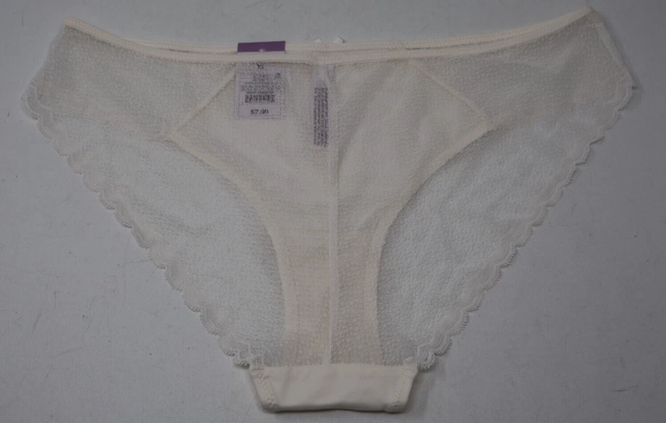 Bragas de bikini Auden XL CREMA SÓLIDO FRENTE ENCAJE TRASERO Y LATERALES Lote de 5 NUEVAS CON ETIQUETAS Foto 4 de 4