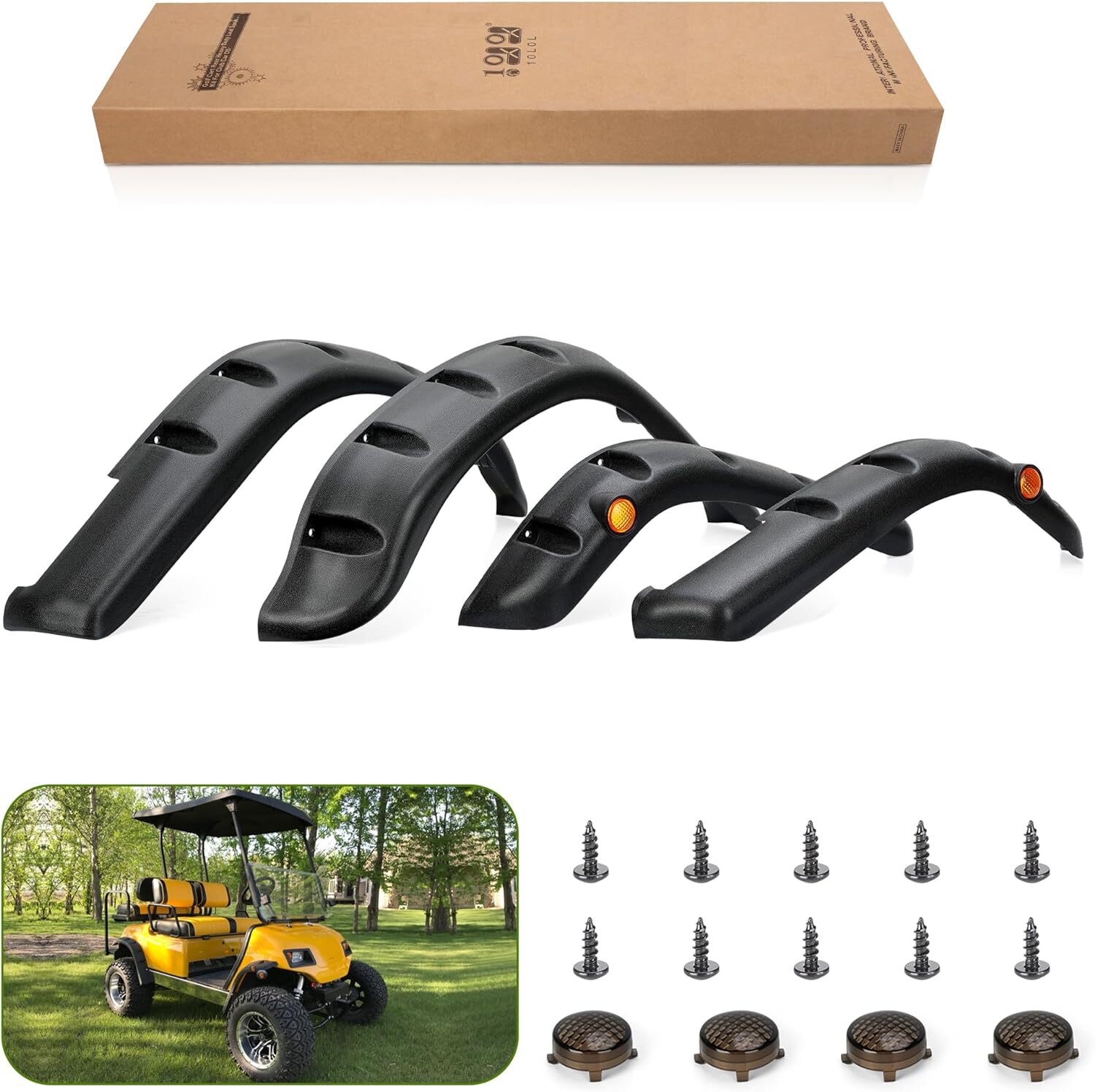 Golf Cart Fender Flares for Yamaha G14 G16 G19 G22 Front Rear Wheel