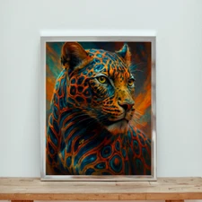 Digital Image Picture Photo Wallpaper Printable Poster Leopard Wall Art Decor AI