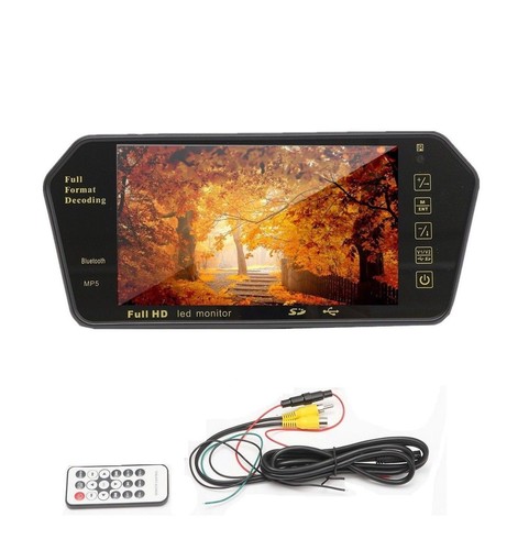 SPECCHIETTO RETROVISORE MONITOR 7'' BLUETOOTH USB FULL HD DISPLAY PER AUTO TOUCH - 第 1/3 張圖片