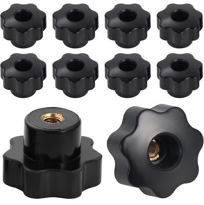 Female Thread Seven Star Shaped Head Clamping Nuts Knob M6 M8 M10 M12 M14 M16