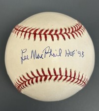 Lee MacPhail HOF 98 A.L. President SIGNED Official MLB Baseball w/hologram