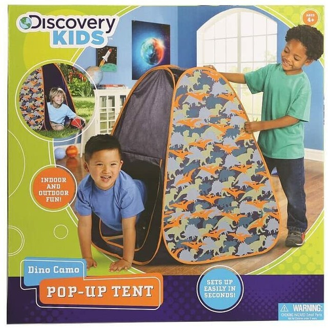 discovery pop up tent