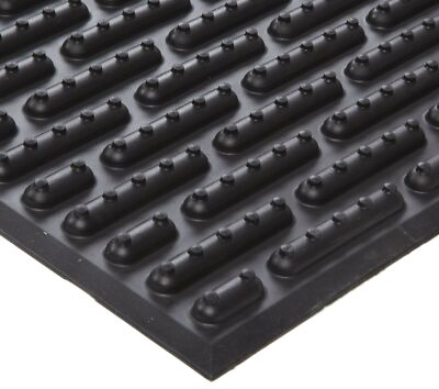Ergomat Nitrile Rubber Anti-Fatigue Mat, for Wet Environments, 3' Width x 6' ...
