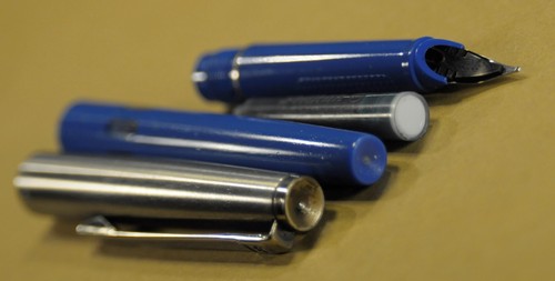 "Exzellenz" Vtg Blue/Chrome&CT W. Germany made c.1971's Fountain pen w/box - Picture 7 of 15