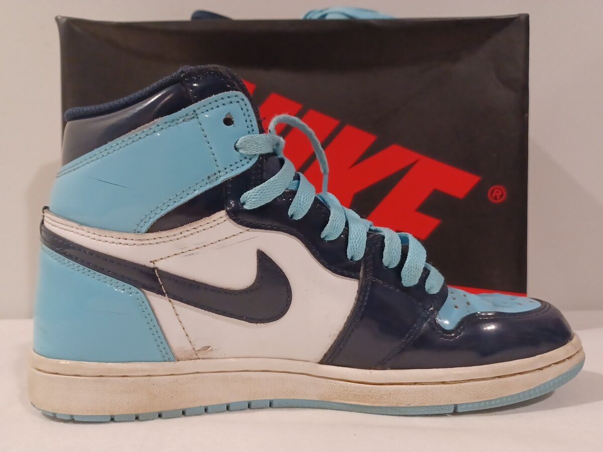 Nike WMNS Air Jordon 1 High OG Obsidian/Blue Chill-White Nike WMNS Air Jordon 1 High OG Obsidian/Blue Chill-White