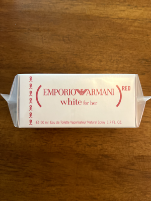 🌹Emporio Armani White for Her (Red) EDT 50ml 1.7oz NEW&SEALED