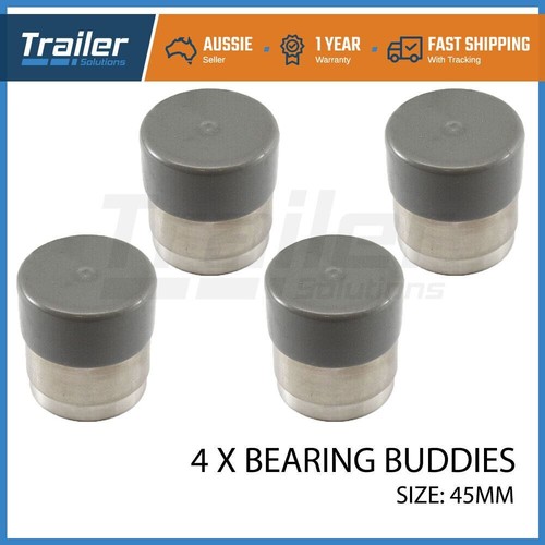 4x Trailer Hub Disc Bearing Buddies buddy Protector Dust Grease Cover