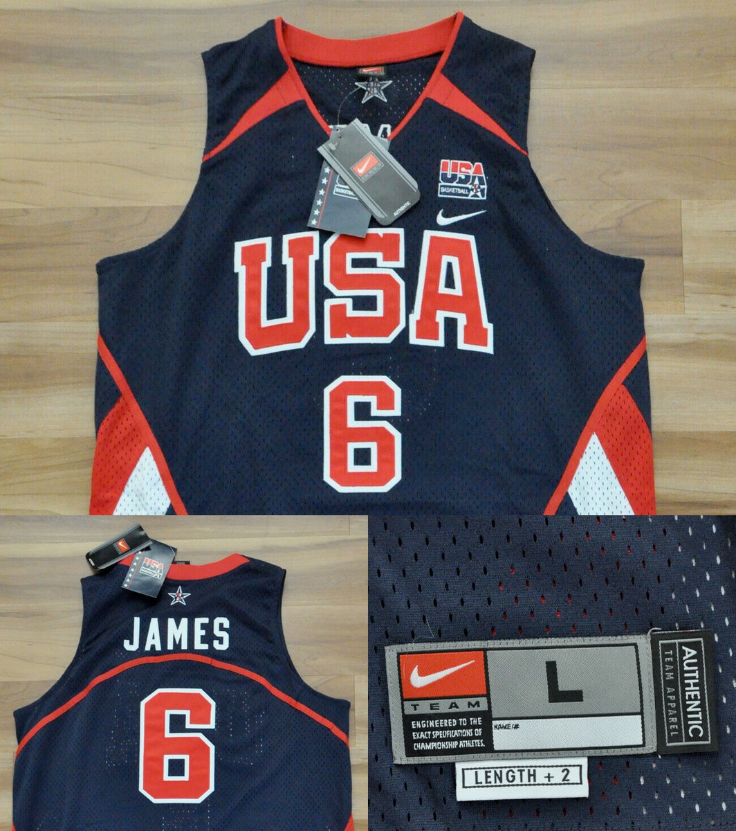 NIKE USA レブロン・ジェームズ　ユニフォーム 背番号6 LeBron James #6 Team USA Nike Jersey Authentic 2012 London