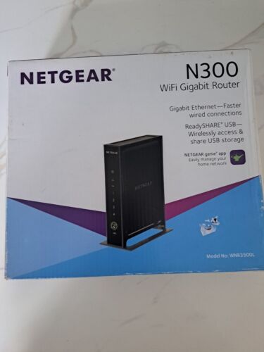 Netgear N300 Wireless Gigabit Router M# WNR3500L NEW/OPENED BOX - Picture 1 of 3
