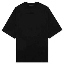 Fear of God Essentials Jet Black T-Shirt Large (Fall Winter '23 Collection)