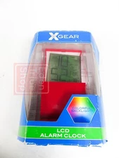 XGear Mobile Series  LCD Alarm Clock Colorful BackLight 41XG3063 Red Brand New