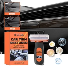 Professional Plastic Black Polish & Car Trim Restorer Set, Enhanced Protection