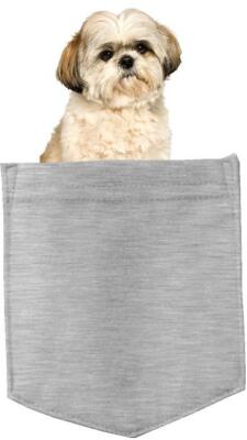 Shih Tzu Dog in pocket Fridge Car Magnet Bumper Sticker App size 4''x7''